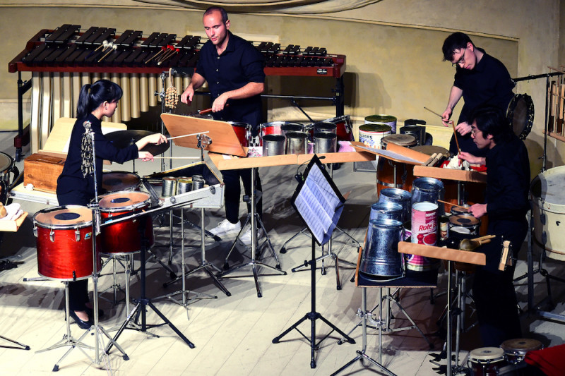Simone Rubino percussioni. Foto Roberto Serra, Bologna Festival