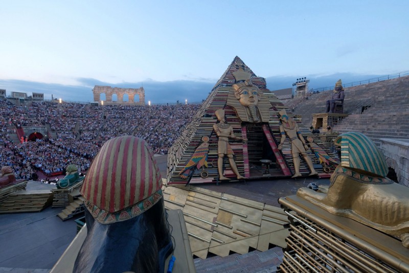 “Aida&quot;, regia e scene Franco Zeffirelli. Foto ENNEVI