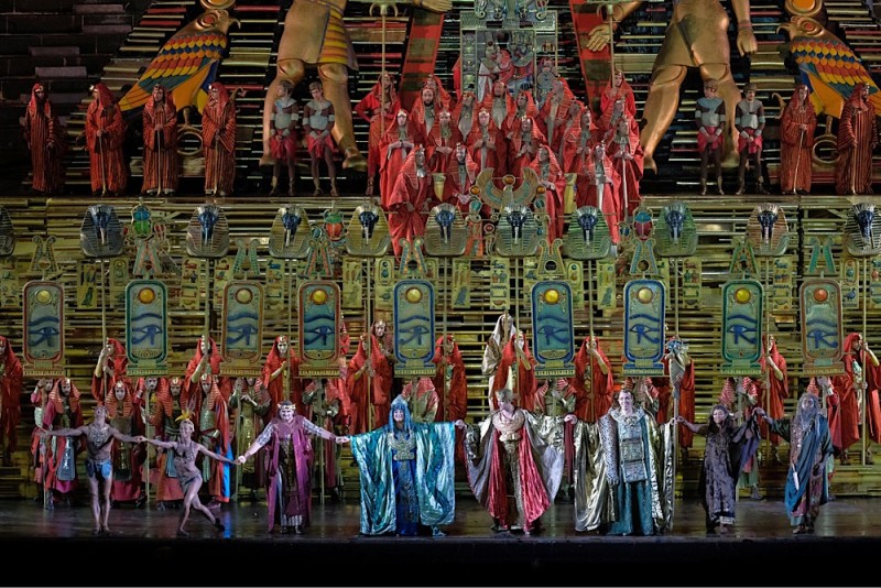 “Aida”, regia Franco Zeffirelli. Arena di Verona. Foto ENNEVI