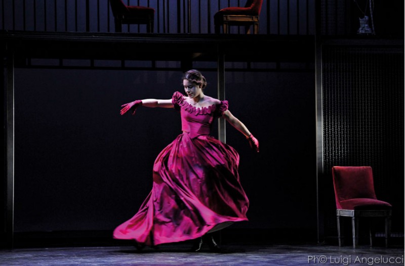 Lucia Lavia in &quot;Madame Bovary&quot;, regia Andrea Baracco. Foto Luigi Angelucci