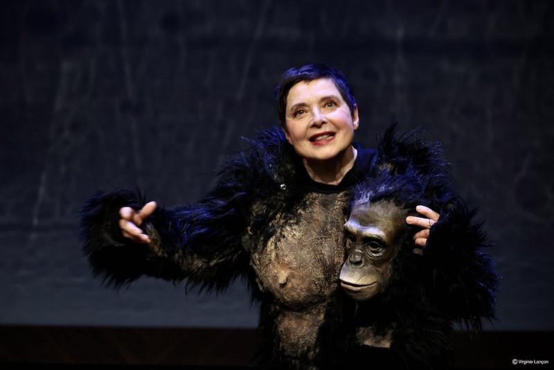 Isabella Rossellini in &quot;Darwin&#039;s smile&quot; regia Murielle Mayette - Holtz. Foto Virginie Lançon