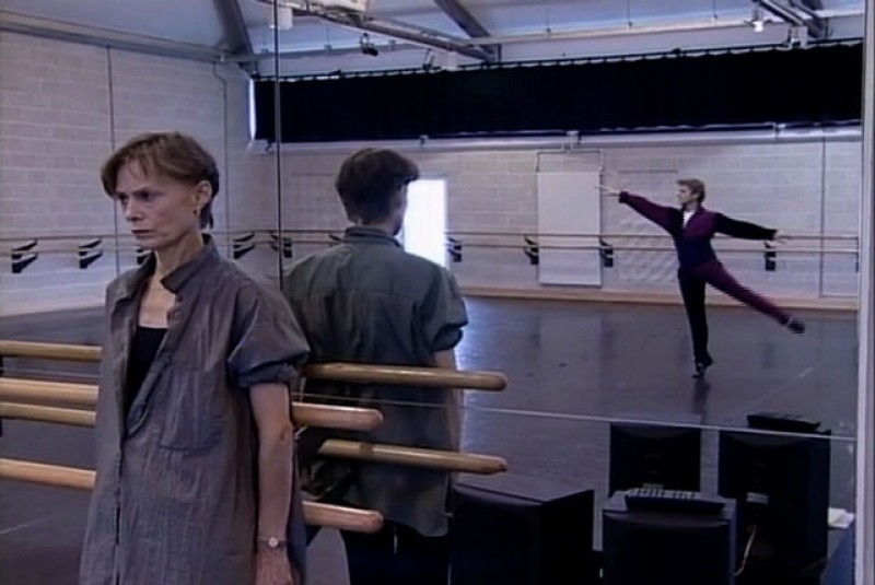 Lucinda Childs con Mikhail Baryshnikov