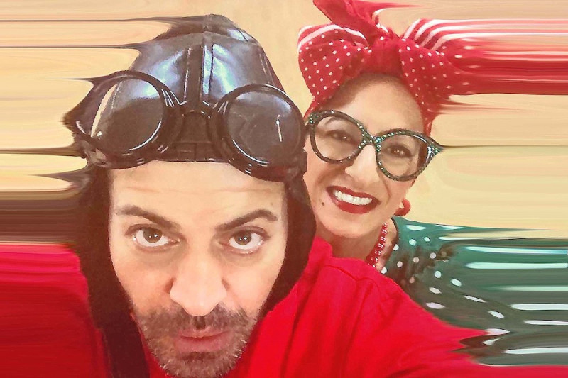 Tino Calabrò e Cinzia Muscolino in &quot;Noi siamo qui&quot;, regia Tino Caspanello