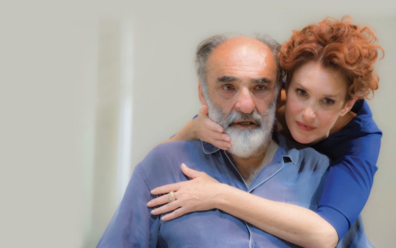 Alessandro Haber e Lucrezia Lante della Rovere in &quot;Il Padre&quot;, regia Piero Maccarinelli