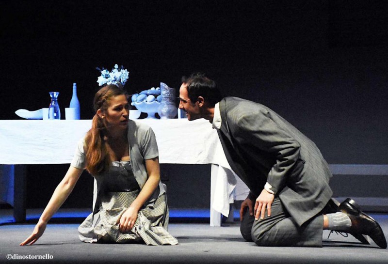 Barbara Giordano e Marcello Montalto in &quot;Malìa&quot;, regia Armando Pugliese