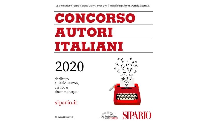 SIPARIO: CONCORSO AUTORI ITALIANI 2020 - AVVISO AGLI AUTORI