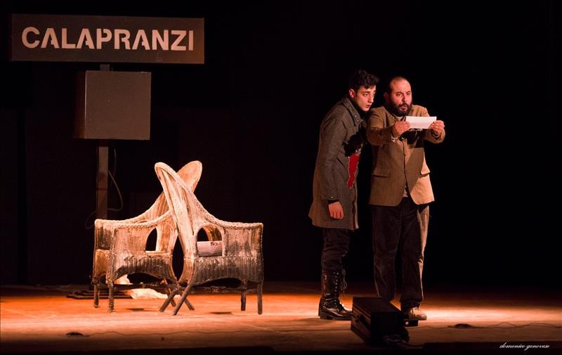 Michele Falica e Francesco Natoli in &quot;Il calapranzi&quot;, regia Michelangelo Maria Zanghì