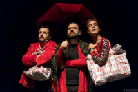 Renato Bisogni, Alessandro Errico e Marco Montecatino in "Il Colloquio", regia Eduardo Di Pietro