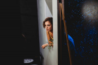 Isabella Ragonese in "Da lontano - chiusa sul rimpianto", regia Lucia Calamaro