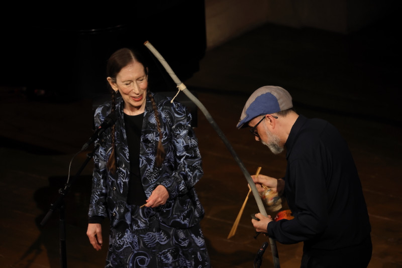 &quot;Duet Behaviour 2024&quot; con Meredith Monk e John Hollenbeck. Foto Roberto De Biasio