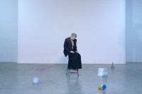 Sandra Soncini in "Faust Memories", regia, installazione, costumi di Maria Federica Maestri. Lenz Fondazione