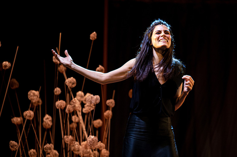 Valeria Solarino in &quot;Gerico Innocenza Rosa&quot;, regia Luana Rondinelli. Foto Serena Gallorini